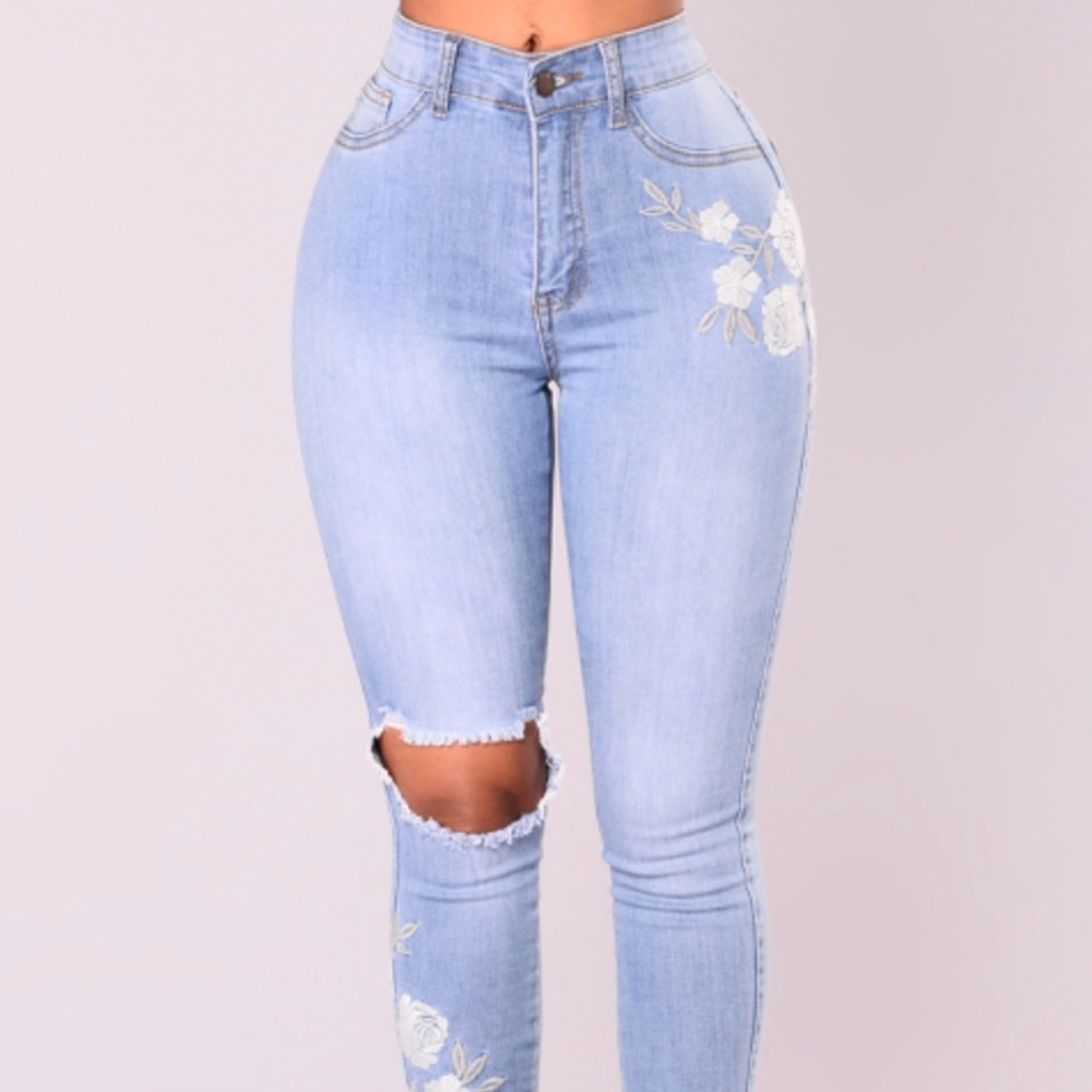 Rosaline Embroidered Jeans Fashion Nova